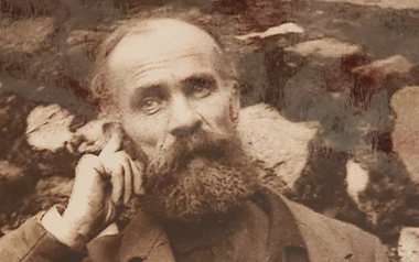 Photo of John Greggory from his published book of poetry Murmurs and Melodies 1885.