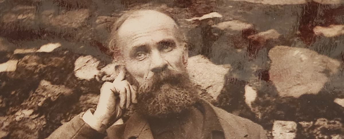 Photo of John Greggory from his published book of poetry Murmurs and Melodies 1885.